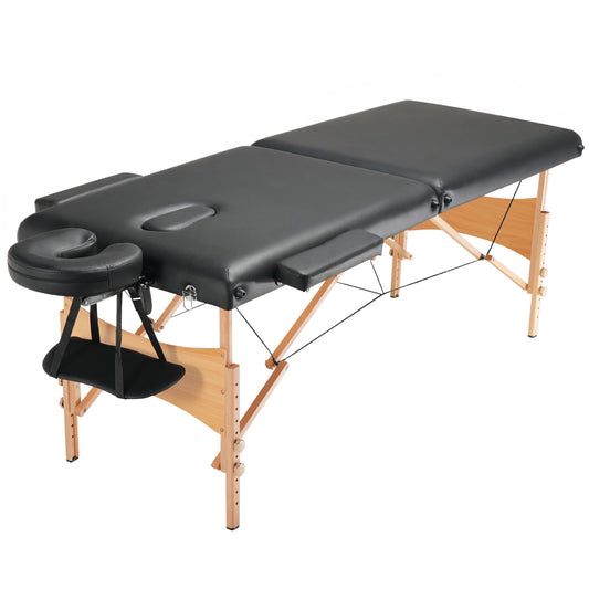 SucceBuy Portable Folding Massage Table for Spa Salon Therapy