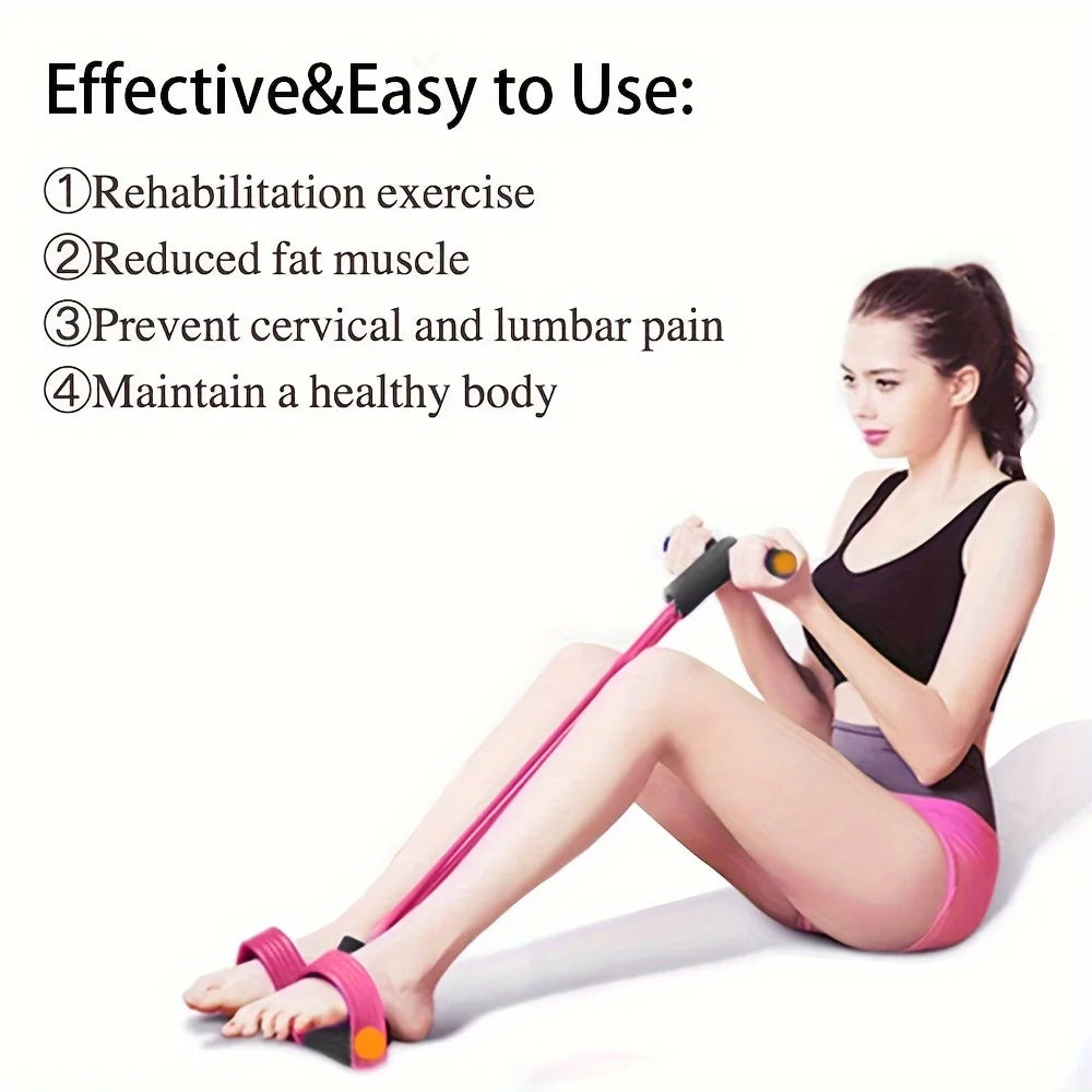 Six Tube Resistance Band Set For Arms Legs Core Fitness