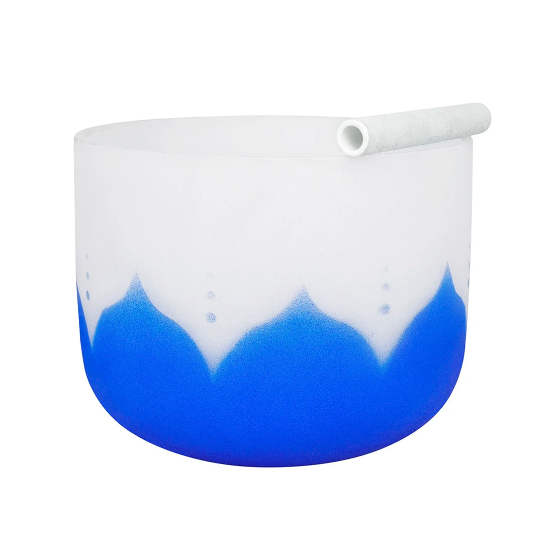 13 Inch Note D Crystal Singing Bowl Meditation Sheepskin Crystal Lotus Singing Bowl Frosted Therapy Crystal Sound Stick