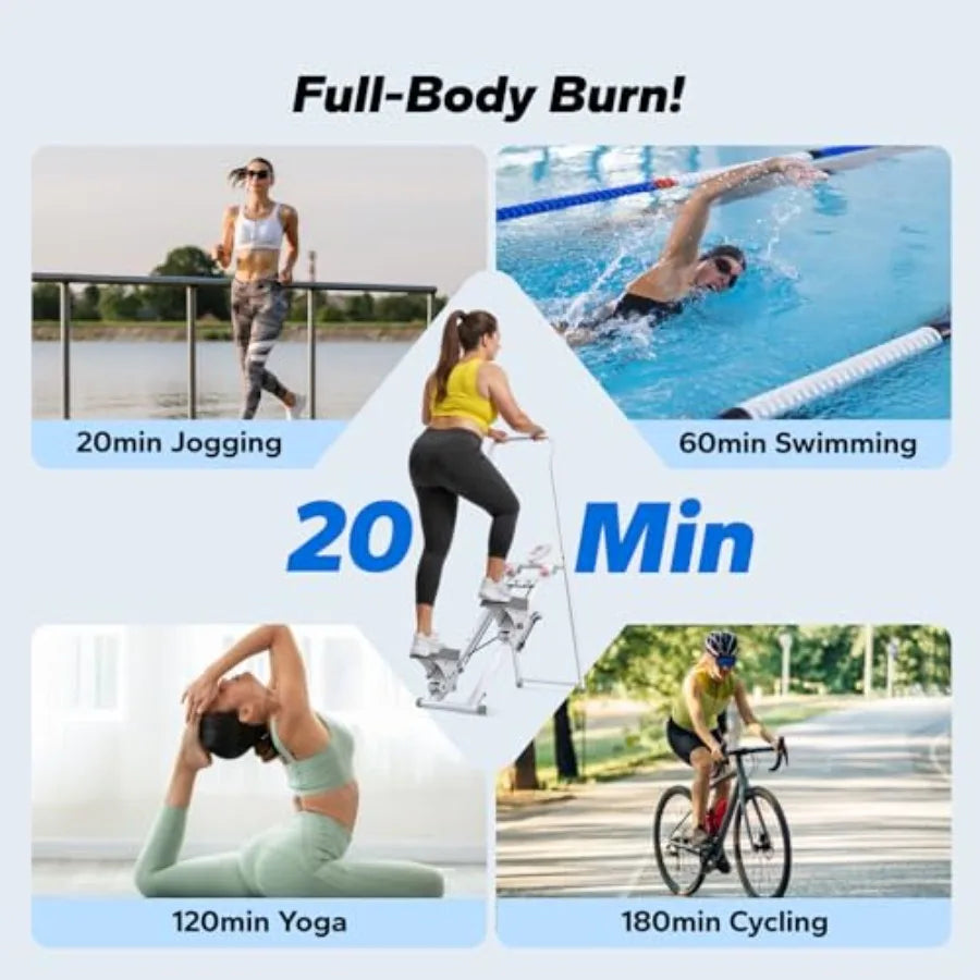 Stair Stepper for Home Gym Exercise New Version Stairmaster for Full-Body Workout Compact Folding Stair Climber with Extended S