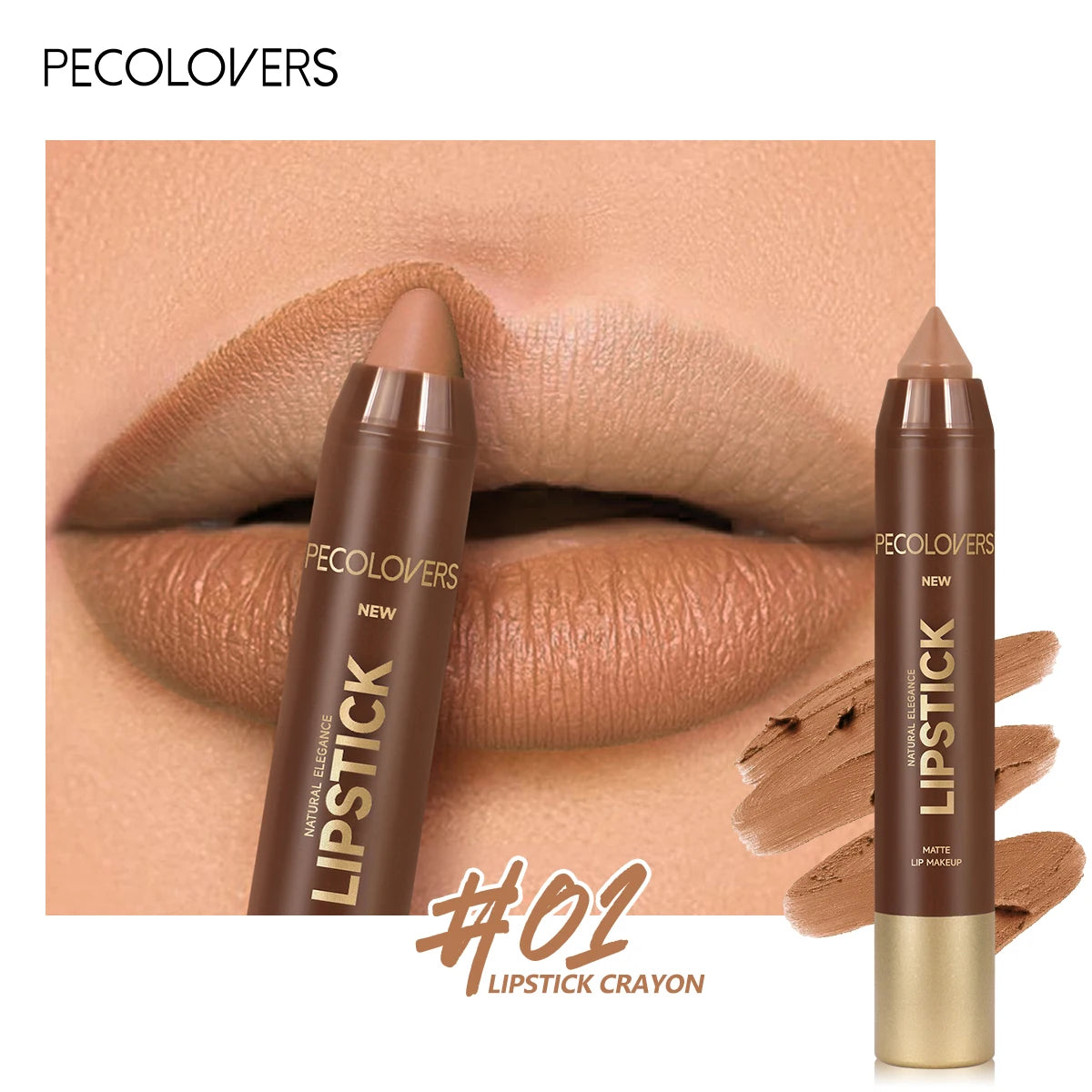 Matte Lip Liner Crayon With Smooth Highly Pigmented Long Wear