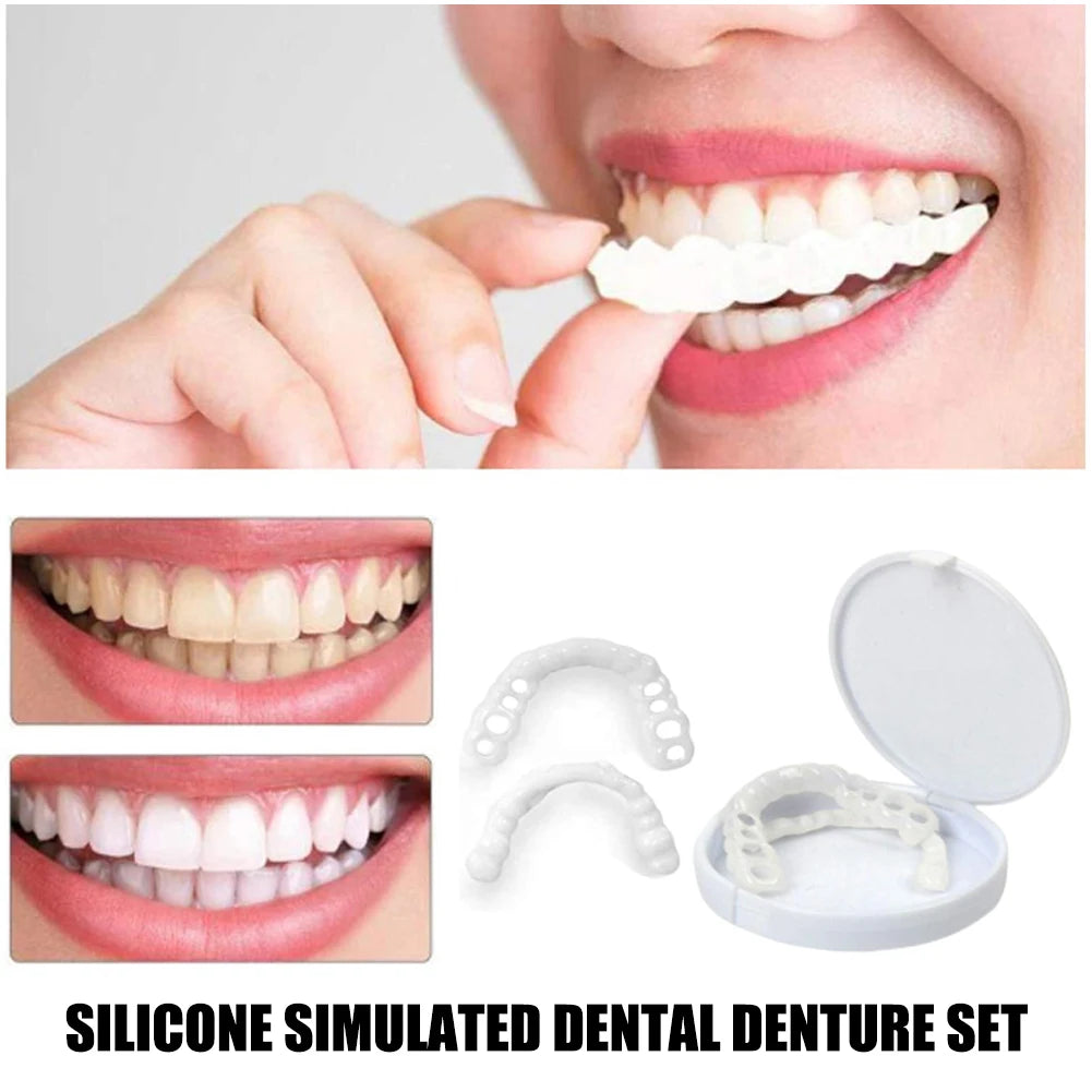 Temporary Teeth Veneers Whitening Denture Kit For A Confident Smile