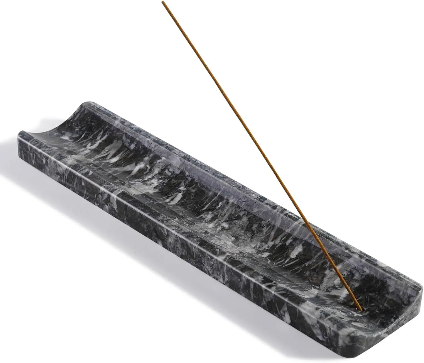 Marble Incense Holder for Sticks, Ash Catcher, Natural Stone Burner for Meditation Yoga SPA, Home Table Decor