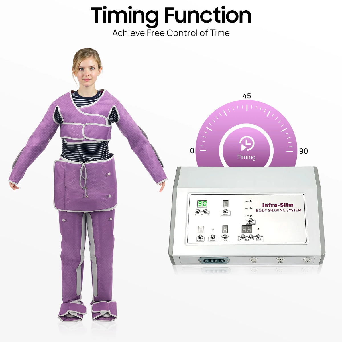 400W Air Pressure Slimming Massage Suit With Adjustable Heat Therapy