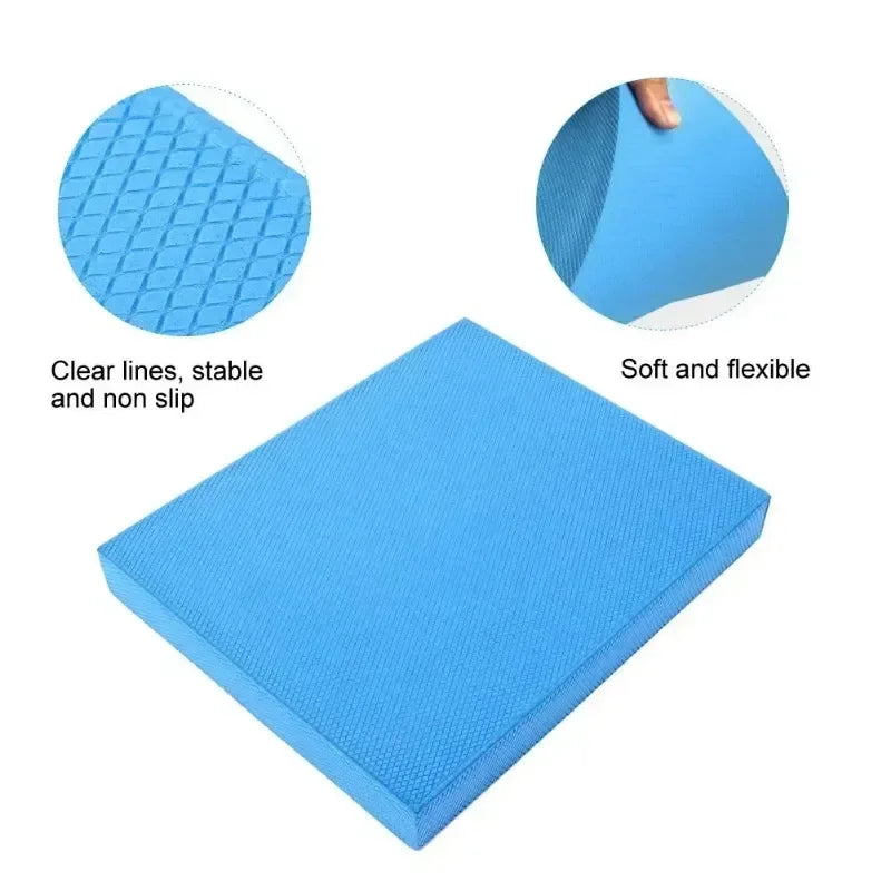 TPE Balance Pad - Soft High-Rebound Thick Cushion, Ideal for Yoga, Pilates, Plank Holds & Physical Therapy