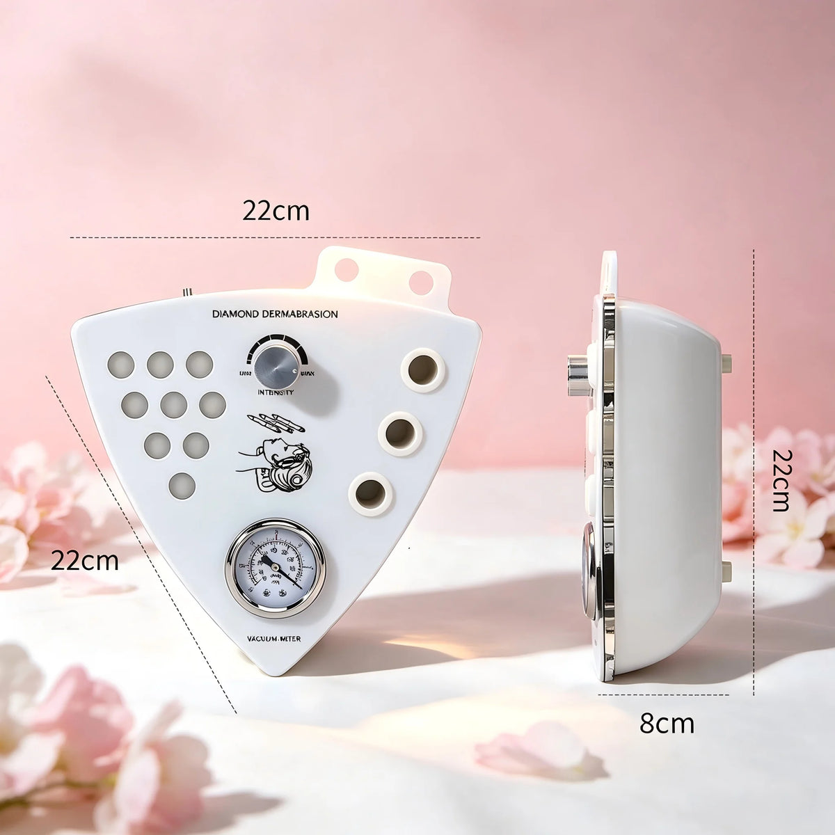 3 in 1 Professional Facial Skin Care Beauty Device with Diamond Microdermabrasion, Vacuum Spray, and Hydration Function, 65-68cmHg Vacuum Pressure for Facial Exfoliation, Peeling, Blackhead Removal, and Skin Hydration, Ideal