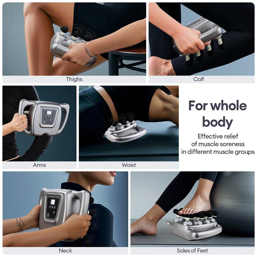 Foreverlily 24-Head Fascia Massage Gun For Back Neck Shoulders Waist
