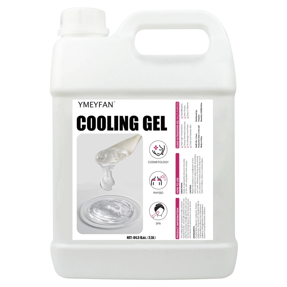 YMEYFAN Conductive Gel for Radiofrequency Cavitation Ultrasonic and EMS Machines