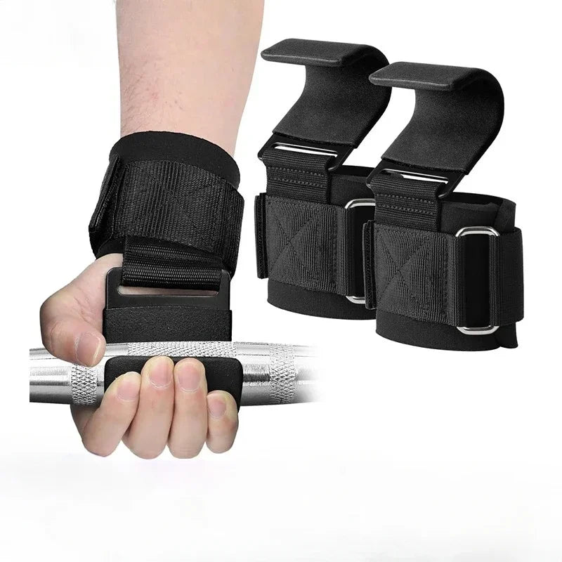 MIHJUSFDH Non-Slip Weight Lifting Hooks and Straps for Training