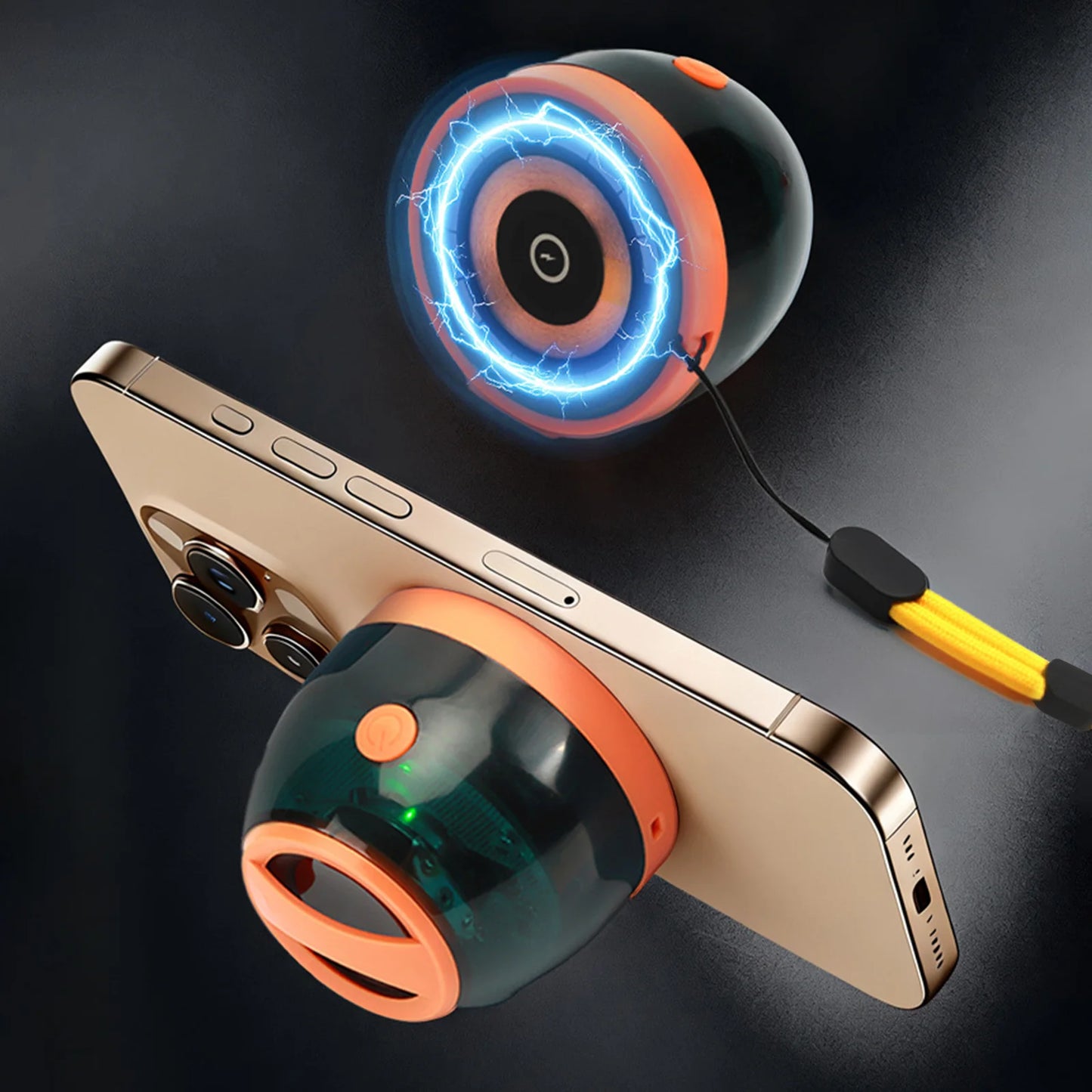 Portable Wireless Music Speaker 5W Magnetic Phone Holder Desktop Wireless BT Speaker BT5.3 5100mAh Battery Power with RGB Light