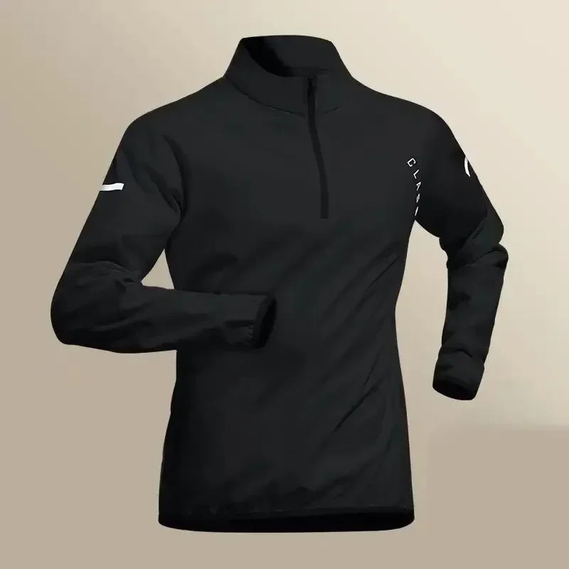Spring Men's Quick Drying Half Zip Jacket Set 1-4 Pieces Outdoor Fitness Running Set Sports Jogging Pants Sportswear