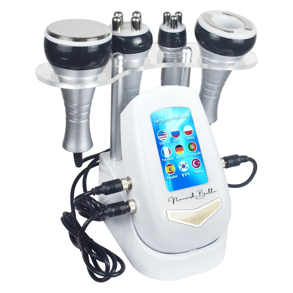 Moonic 4 in 1 Slimming Massage Cavitation Machine Multifunctional Equipment Facial Body Tightening Lifting Skincare Tool，US Fast Shipping