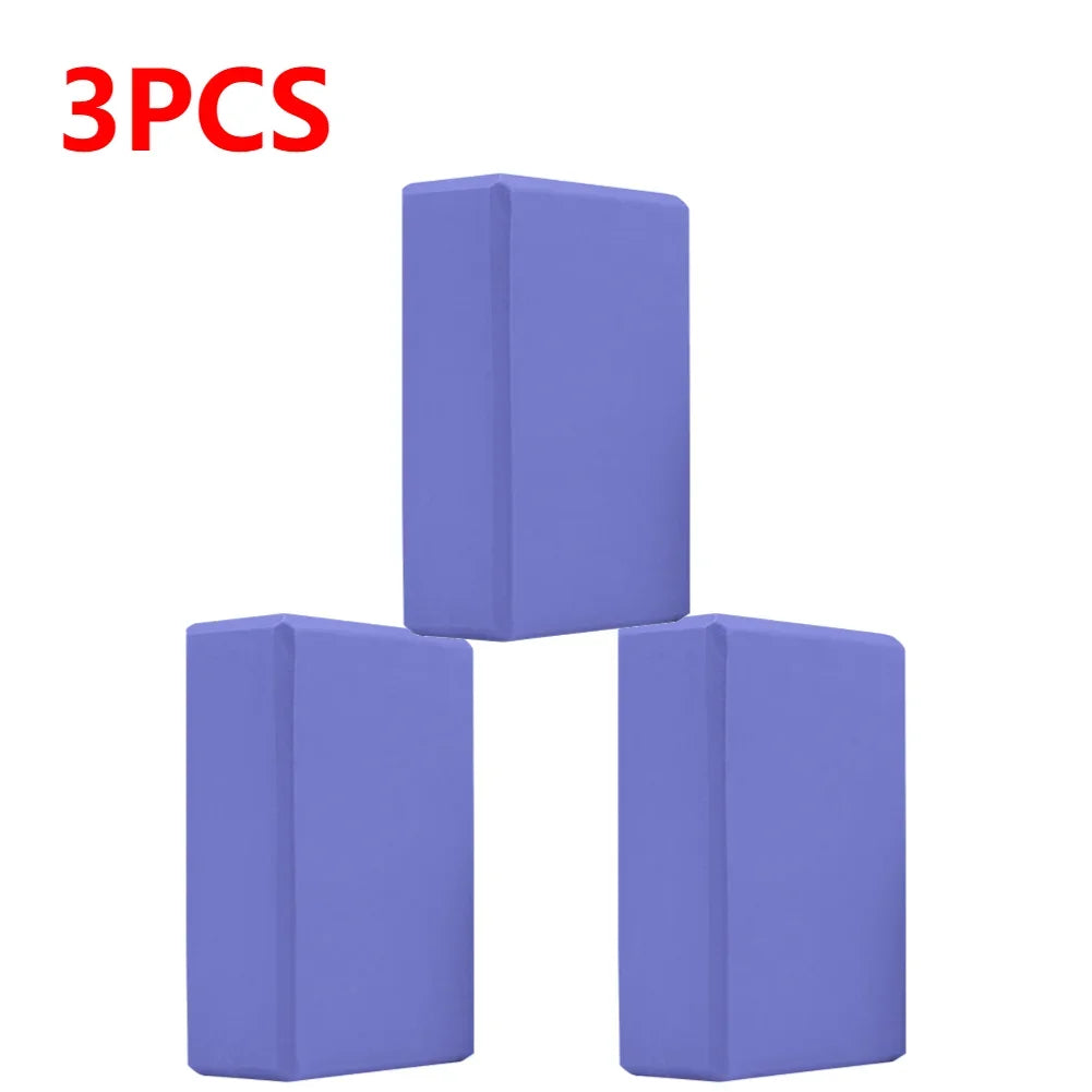 1-3pcs Yoga Building Blocks Cubes Pilates Bricks Reinforcement Mats Sports Supplies Exercise Home Exercise Equipment Fitness Eva