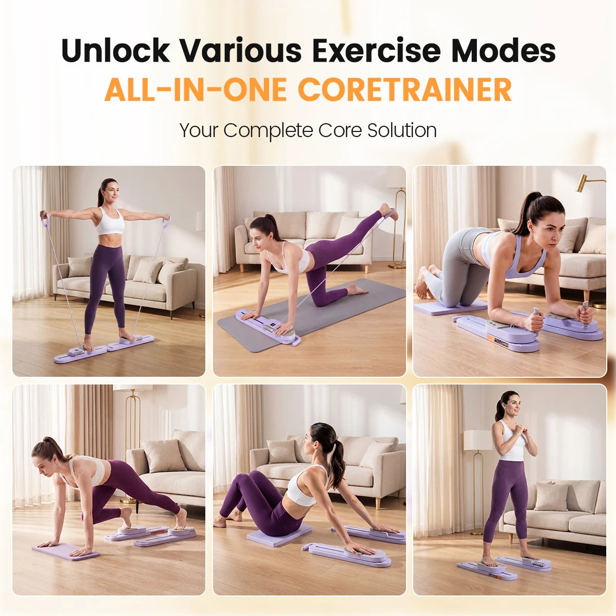 Adjustable Split Pilates Board 5 In 1 Full Body Trainer