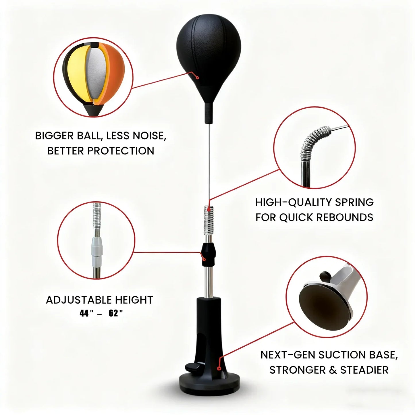 Cobra Punching Bag For Boxing Agility Training Home Fitness Equipment