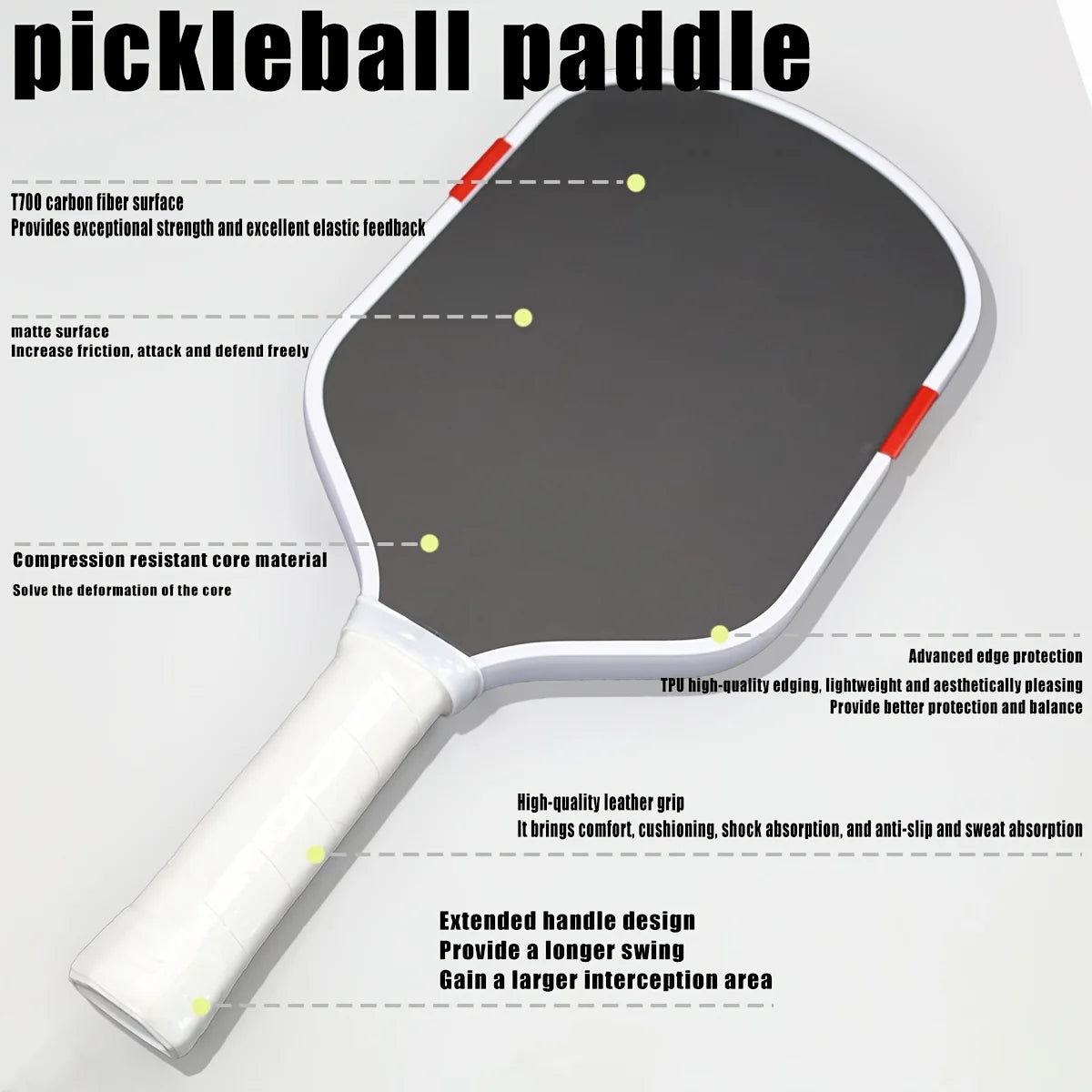 HIGOOO Gen5 EVA Foam Carbon Fiber Pickleball Paddle
